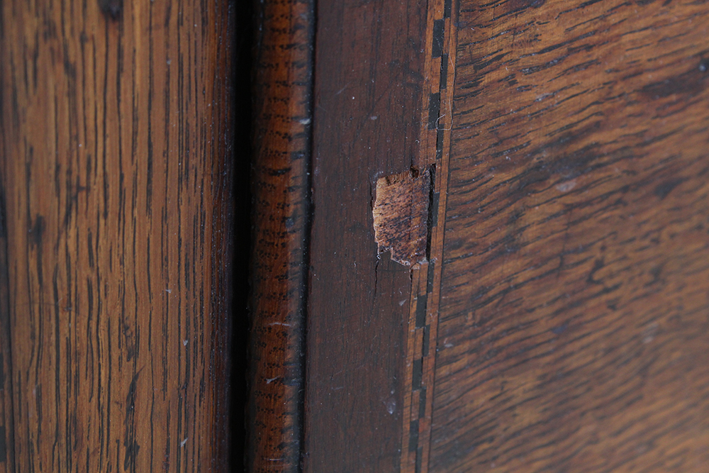 8 ft. Antique Oak Tall Case Clock