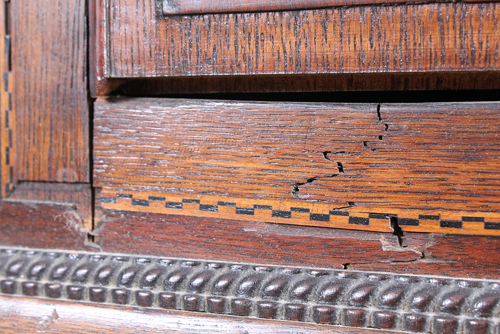 8 ft. Antique Oak Tall Case Clock