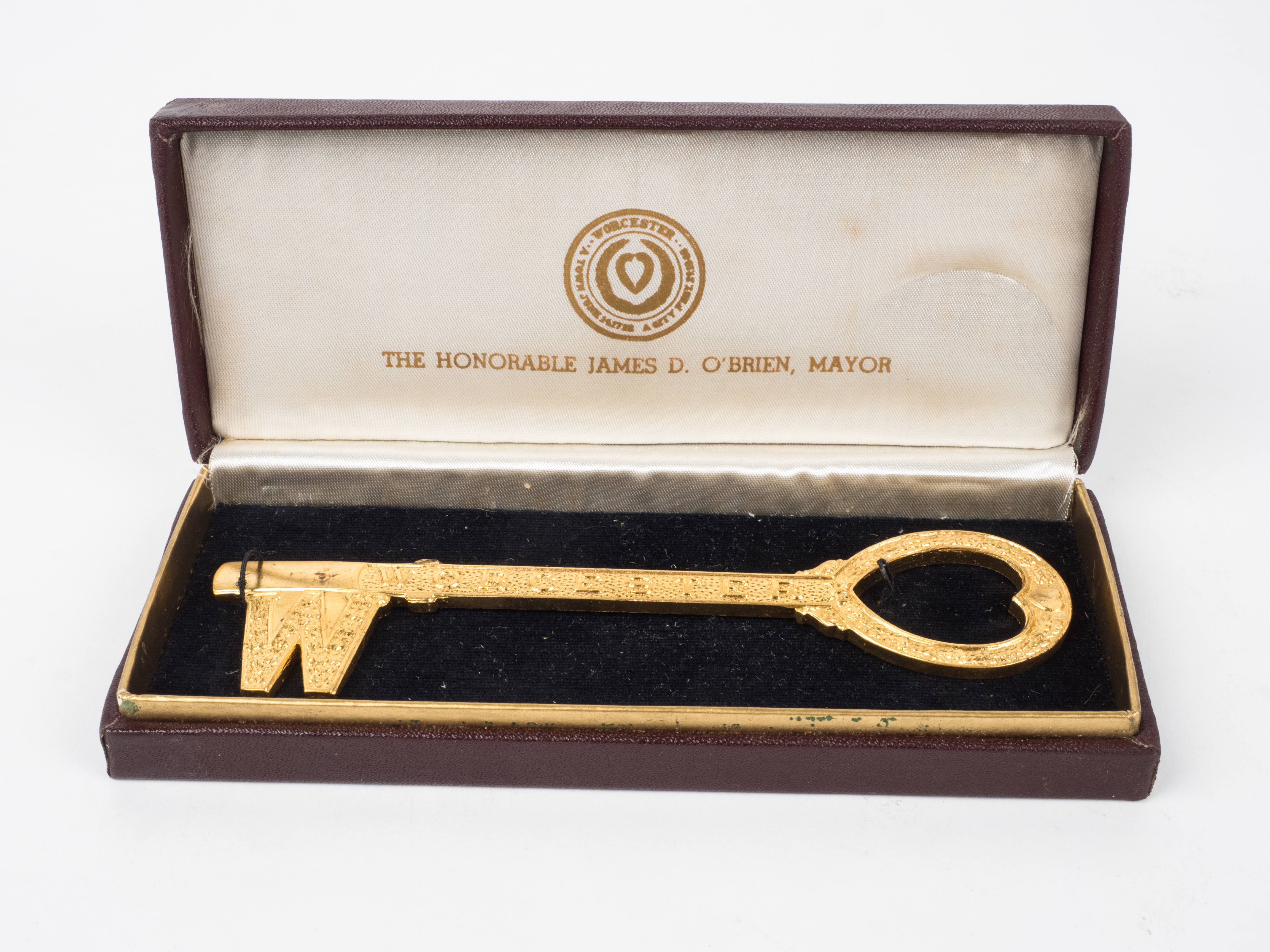 Vintage Honorary Key to the City of Worcester