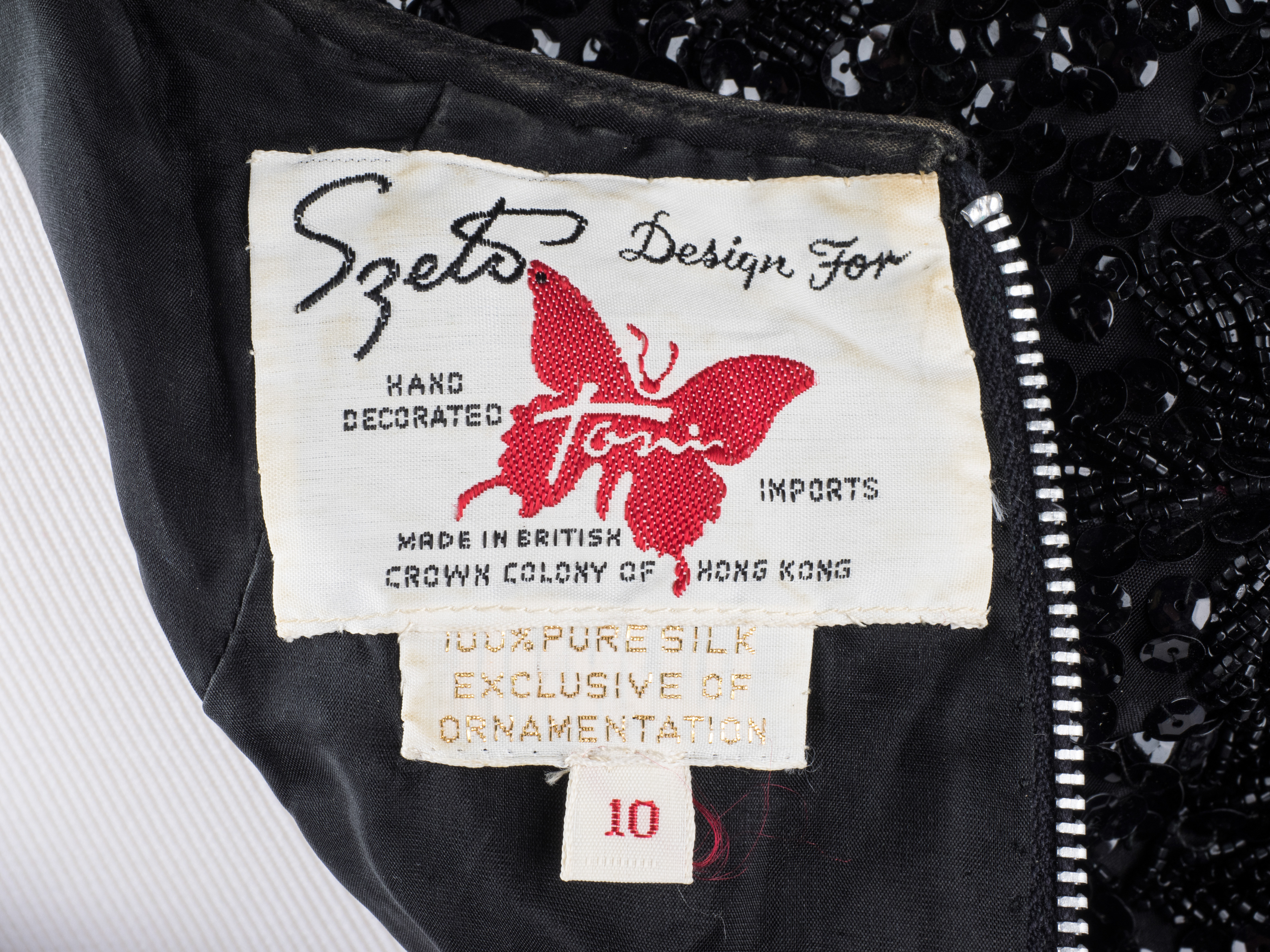 Vintage Hand Decorated Silk Blouse