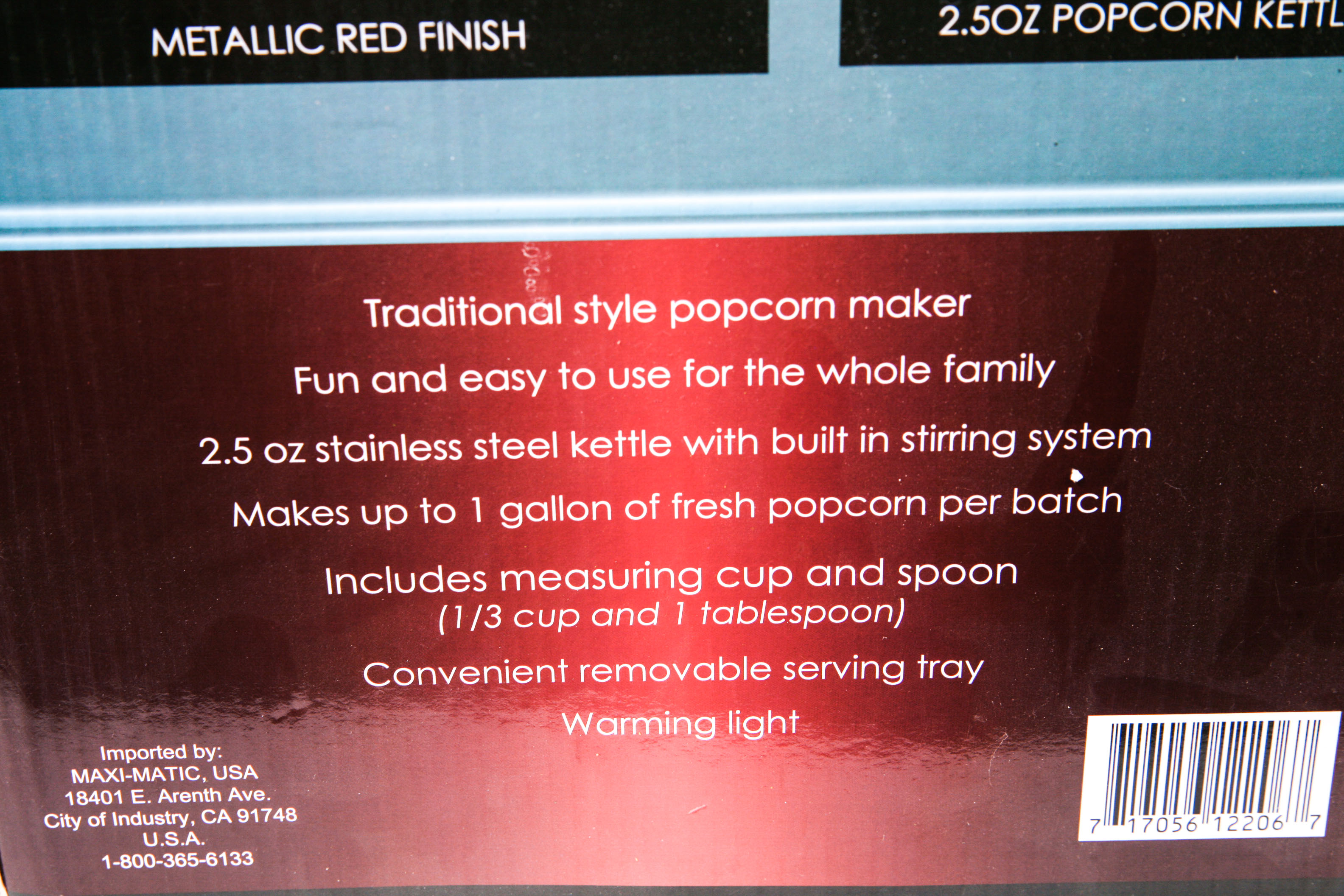 Maxi-Matic Classic Popcorn Maker