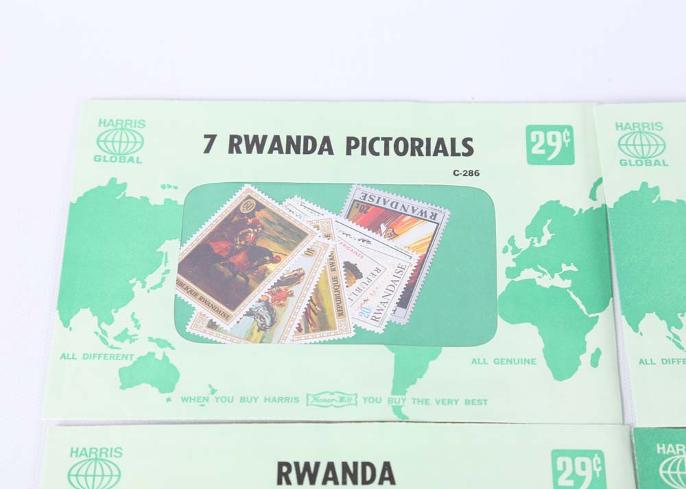 Vintage Stamp Collections Featuring Harris Global Sets