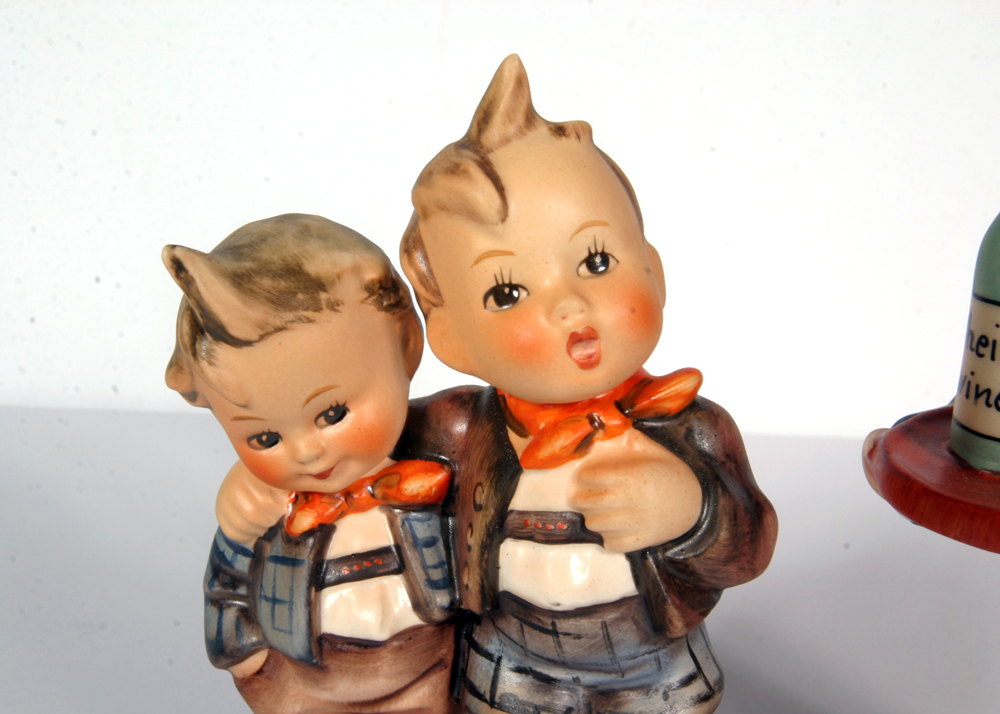 Vintage Hummel "Waiter" and "Max and Moritz" Figurines
