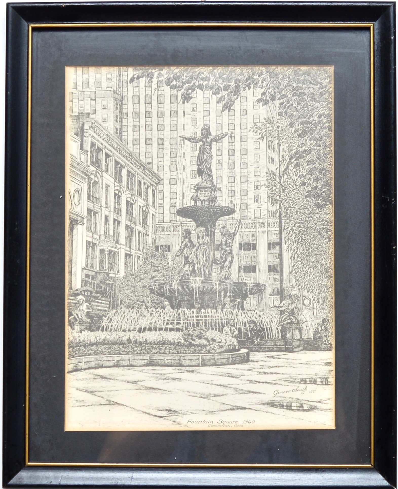 Three Cincinnati Landmark Prints by Geneva South