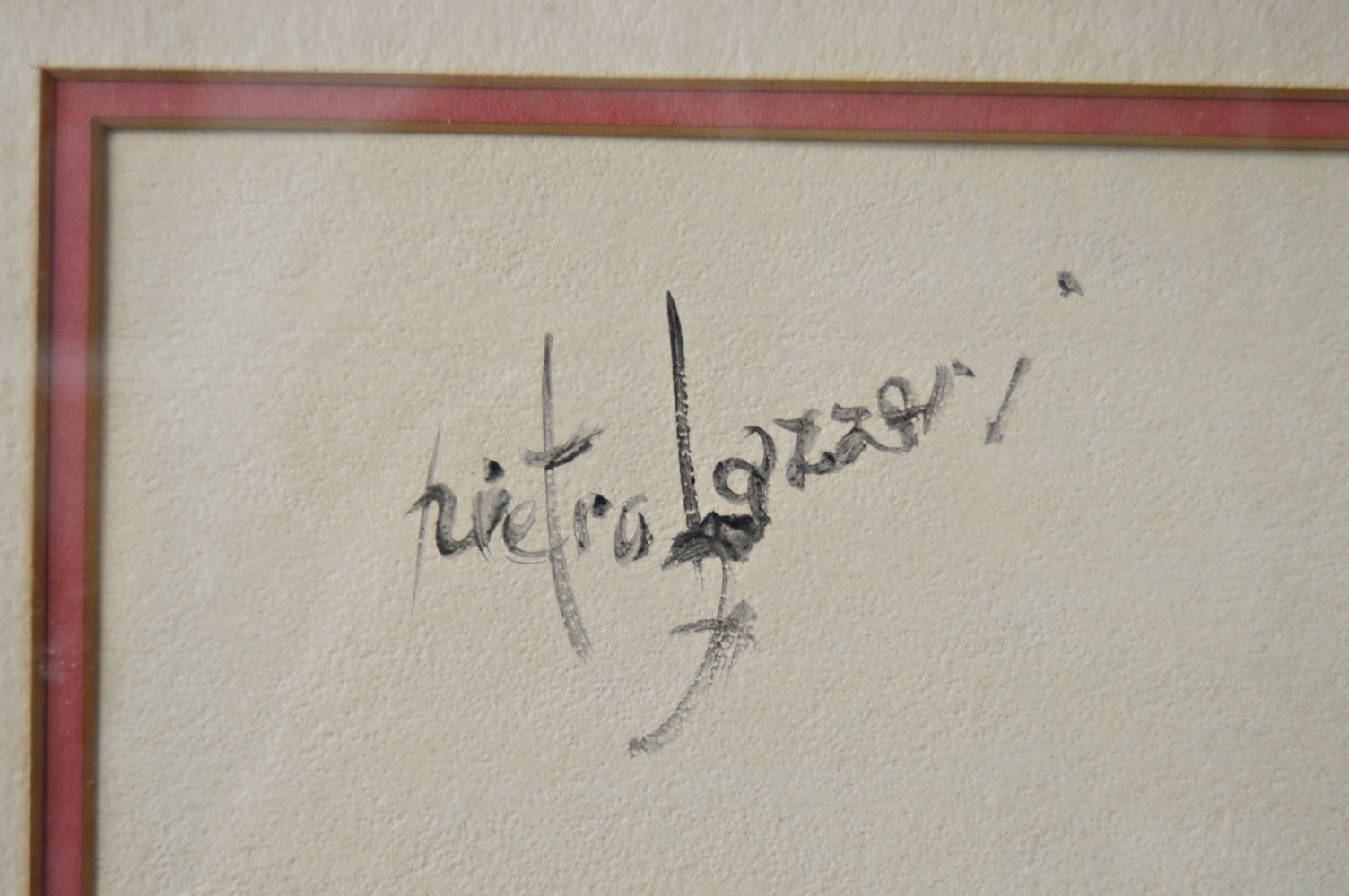 Original Signed Sumi Ink Painting on Paper of a Horse