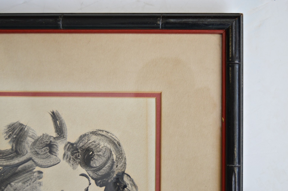 Original Signed Sumi Ink Painting on Paper of a Horse