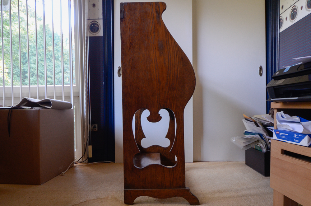 Antique Oak Drop Front Secretary Writing Desk