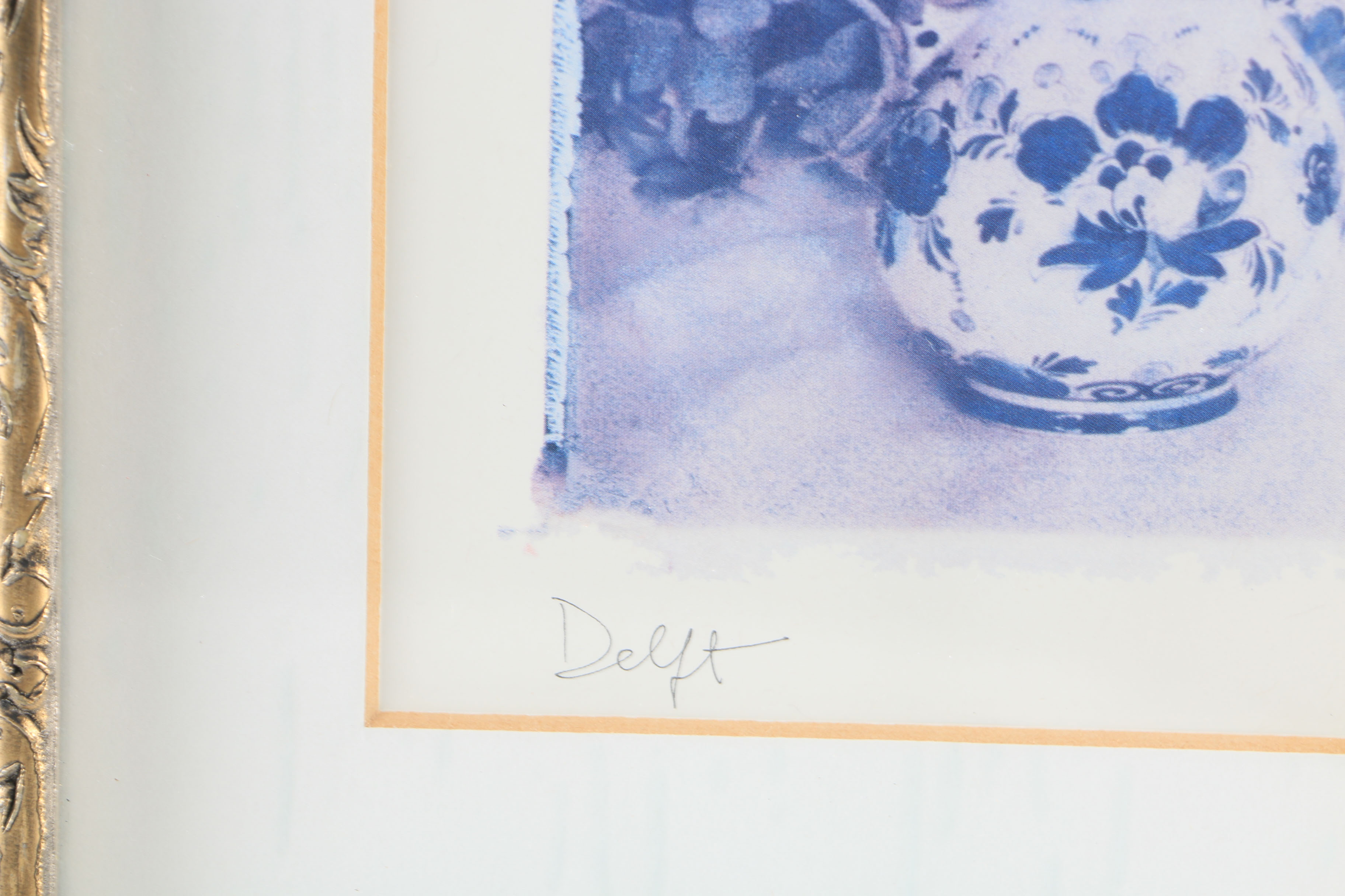 A. Melion Signed Offset Lithograph Triptych "Delft"
