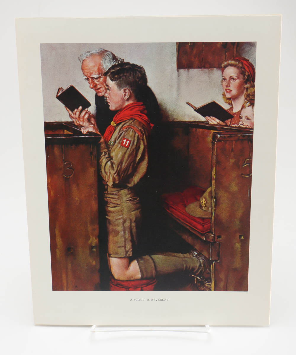 Collection of Norman Rockwell's Spirit of Scouting Sterling Medals and Portraits