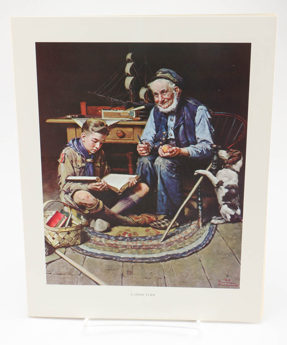 Collection of Norman Rockwell's Spirit of Scouting Sterling Medals and Portraits