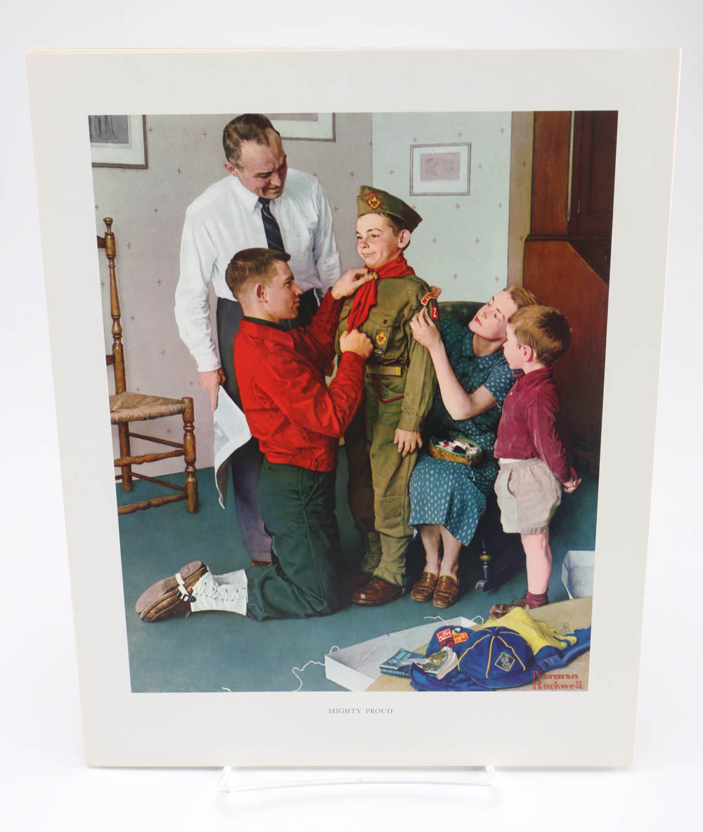 Collection of Norman Rockwell's Spirit of Scouting Sterling Medals and Portraits
