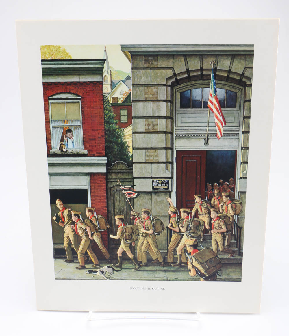 Collection of Norman Rockwell's Spirit of Scouting Sterling Medals and Portraits