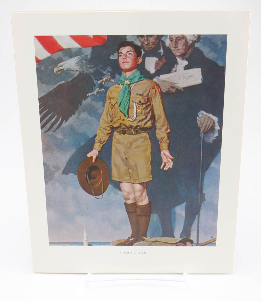 Collection of Norman Rockwell's Spirit of Scouting Sterling Medals and Portraits