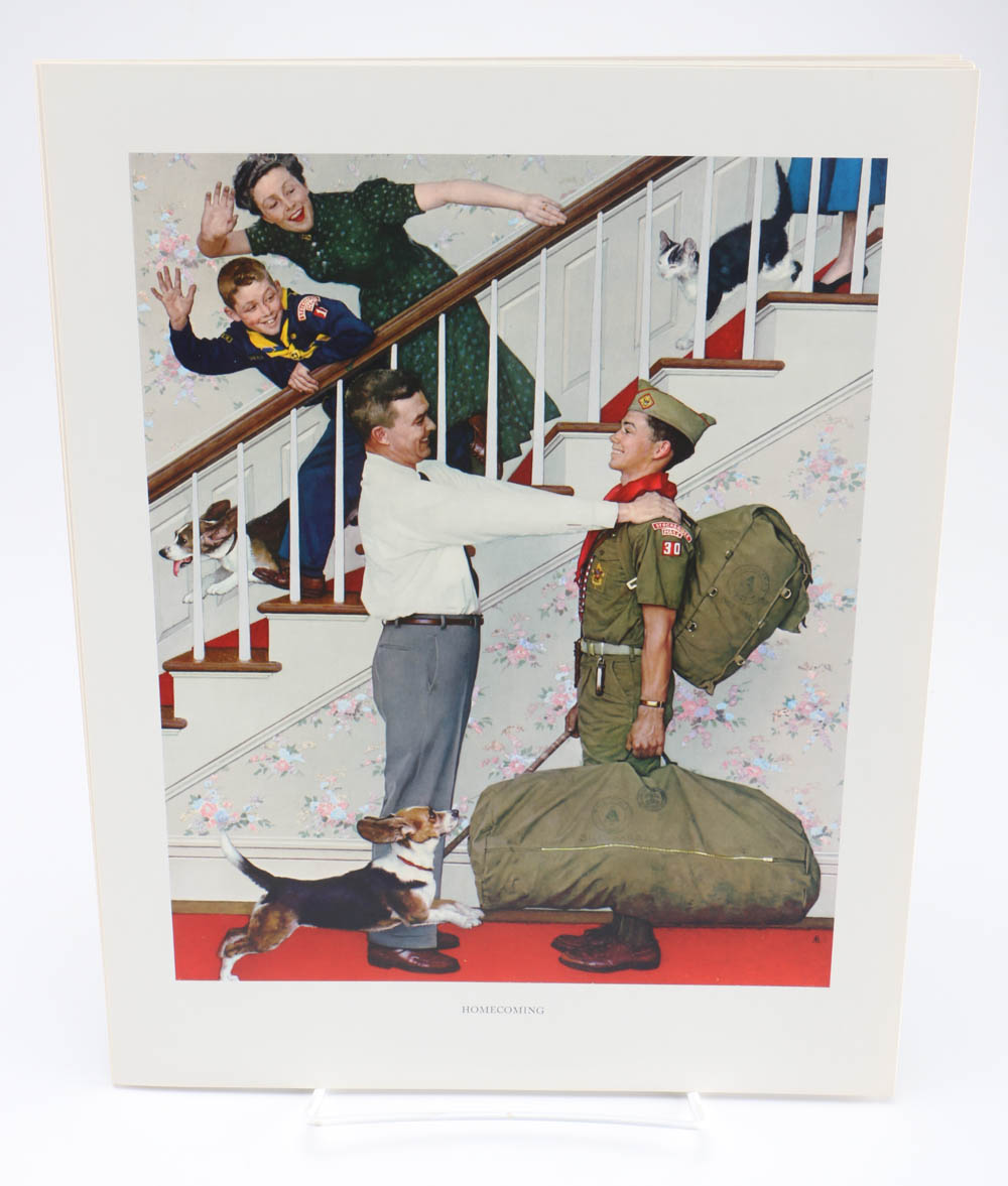 Collection of Norman Rockwell's Spirit of Scouting Sterling Medals and Portraits