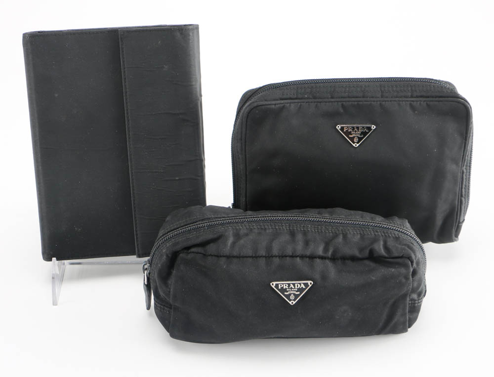 Prada Planner and Dopp Bags