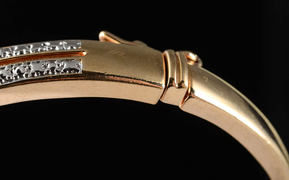 Sterling Vermeil Blue Sapphire and Diamond Bracelet