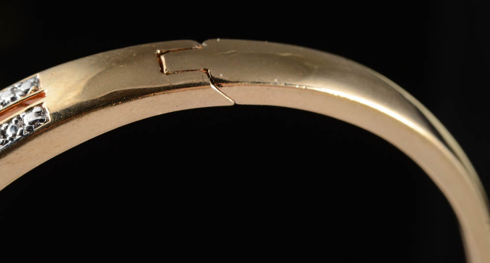 Sterling Vermeil Blue Sapphire and Diamond Bracelet