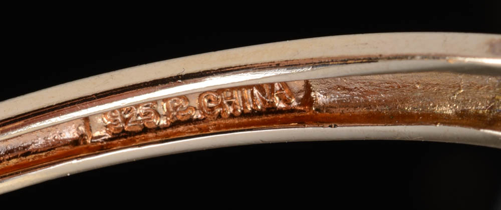 Sterling Vermeil Blue Sapphire and Diamond Bracelet