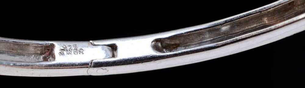 Sterling Silver Diamond Bracelet