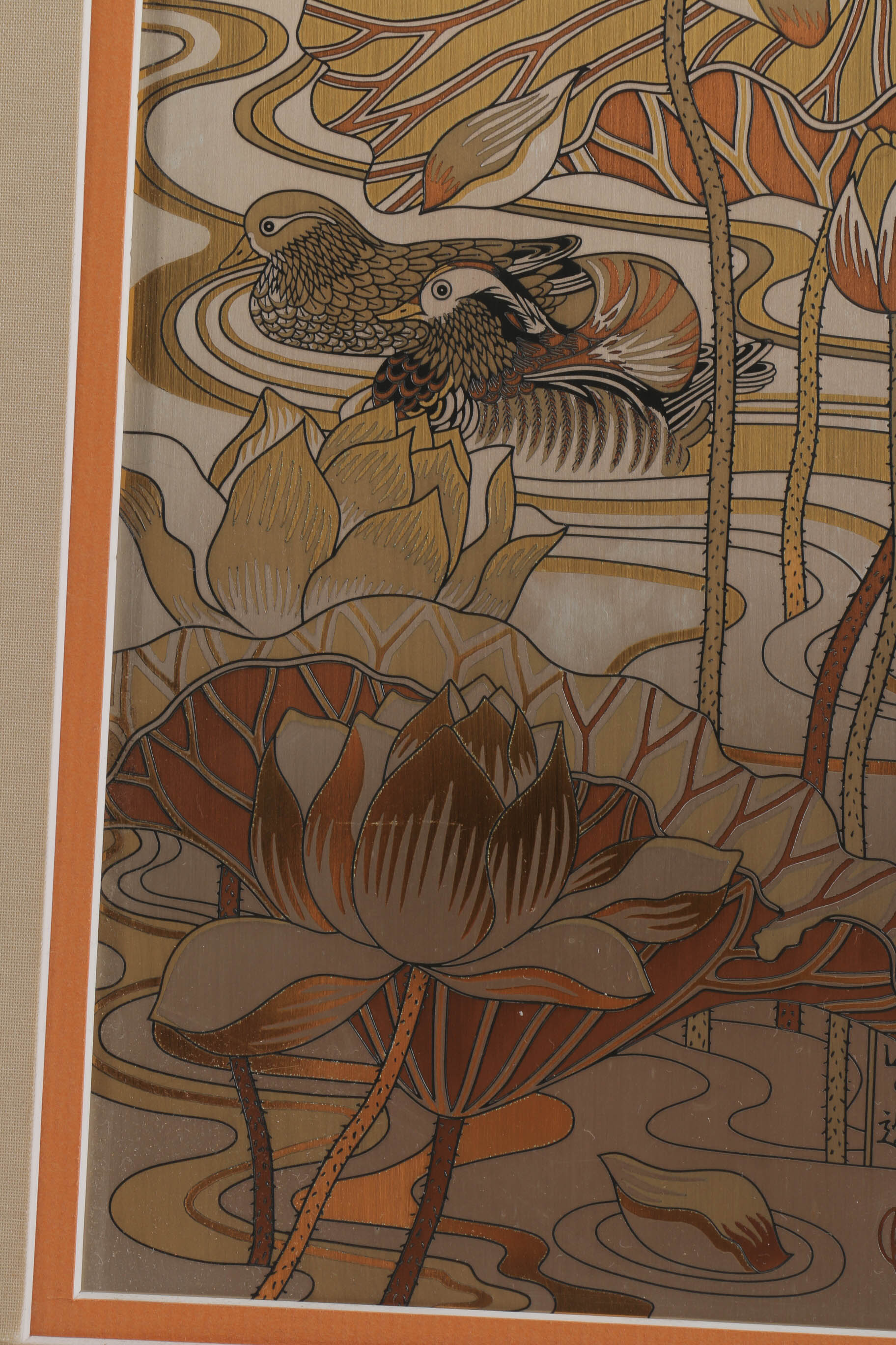 Kinuko Etchings on Fine Copper of Flowers and Birds