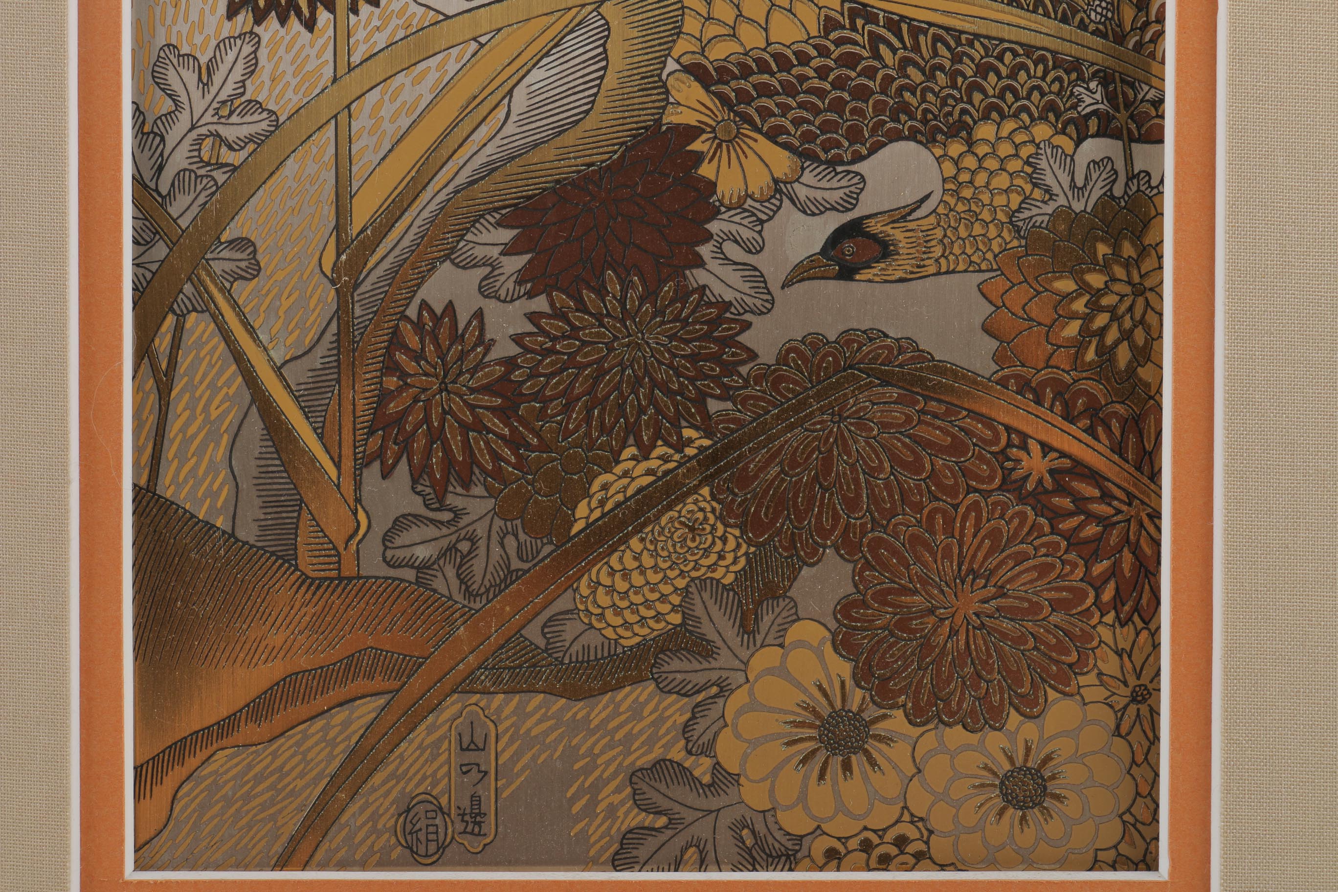 Kinuko Etchings on Fine Copper of Flowers and Birds