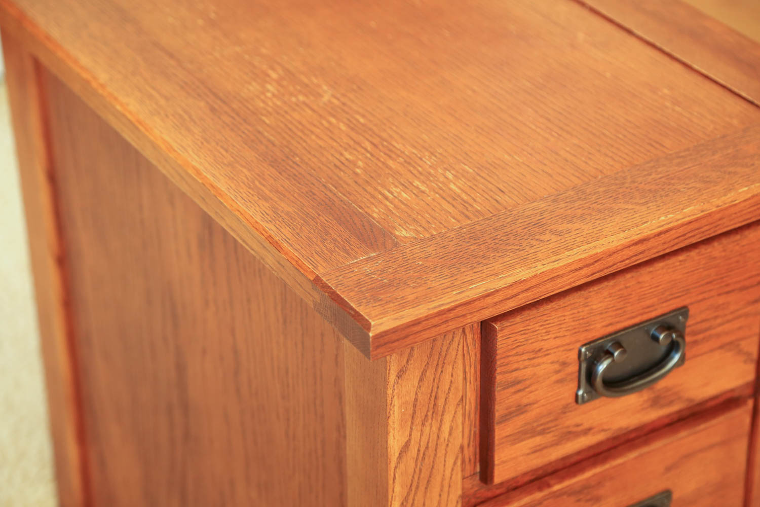 Mission Style Oak Side Table