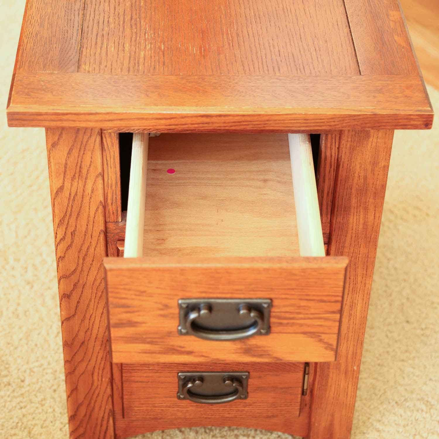 Mission Style Oak Side Table