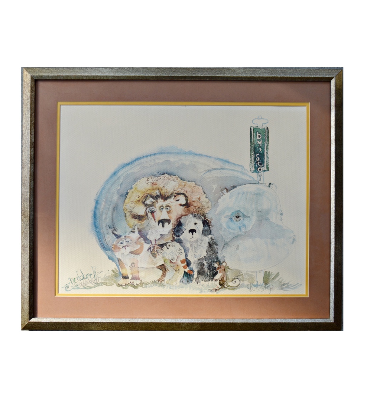 Original Signed Watercolor by Don Nedobeck