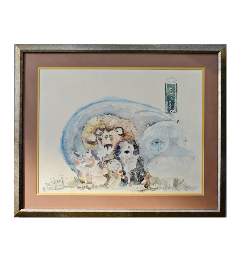 Original Signed Watercolor by Don Nedobeck
