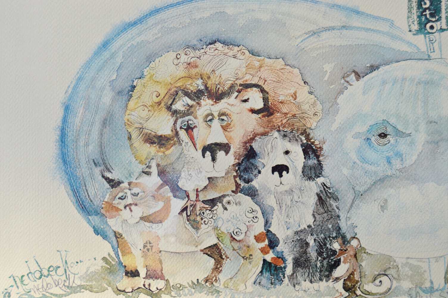 Original Signed Watercolor by Don Nedobeck