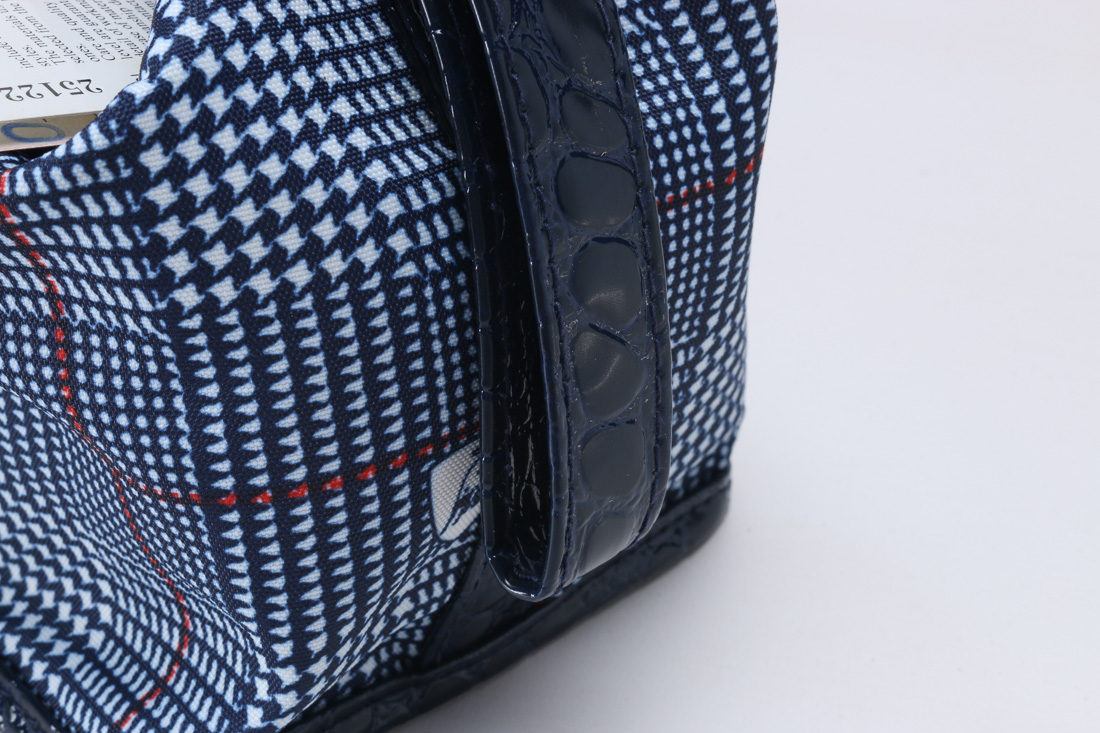 Tonino Lamborghini Blue Plaid Clutches and Bags