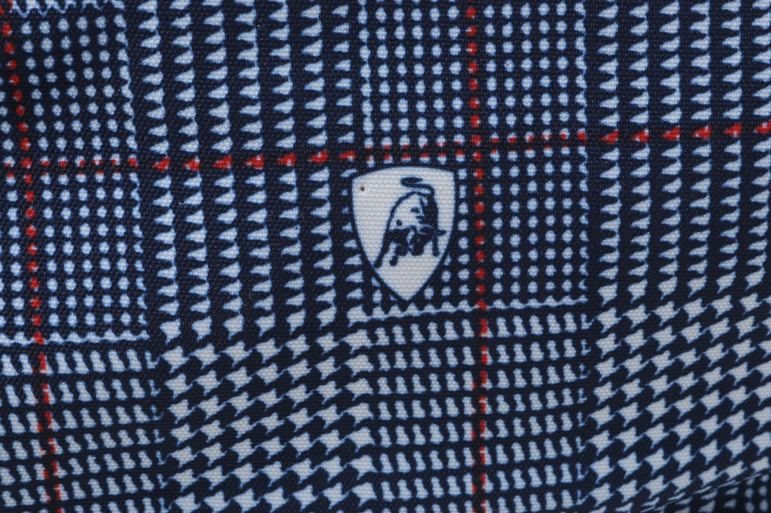 Tonino Lamborghini Blue Plaid Clutches and Bags