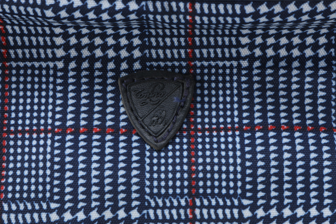 Tonino Lamborghini Blue Plaid Clutches and Bags