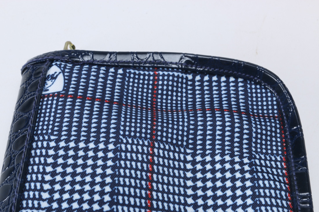 Tonino Lamborghini Blue Plaid Clutches and Bags