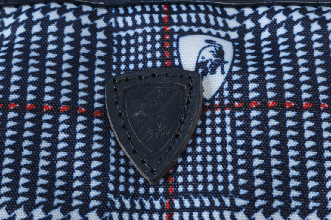 Tonino Lamborghini Blue Plaid Clutches and Bags