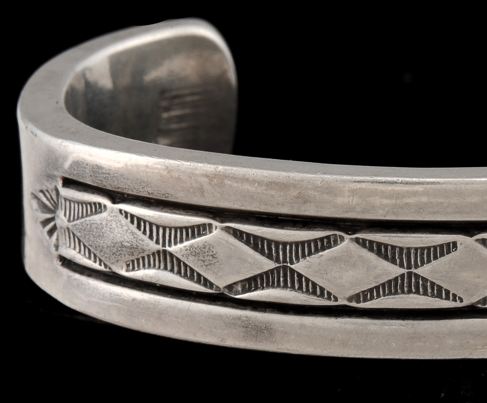 Southwestern Heavy Sterling Silver Cuff Bracelet