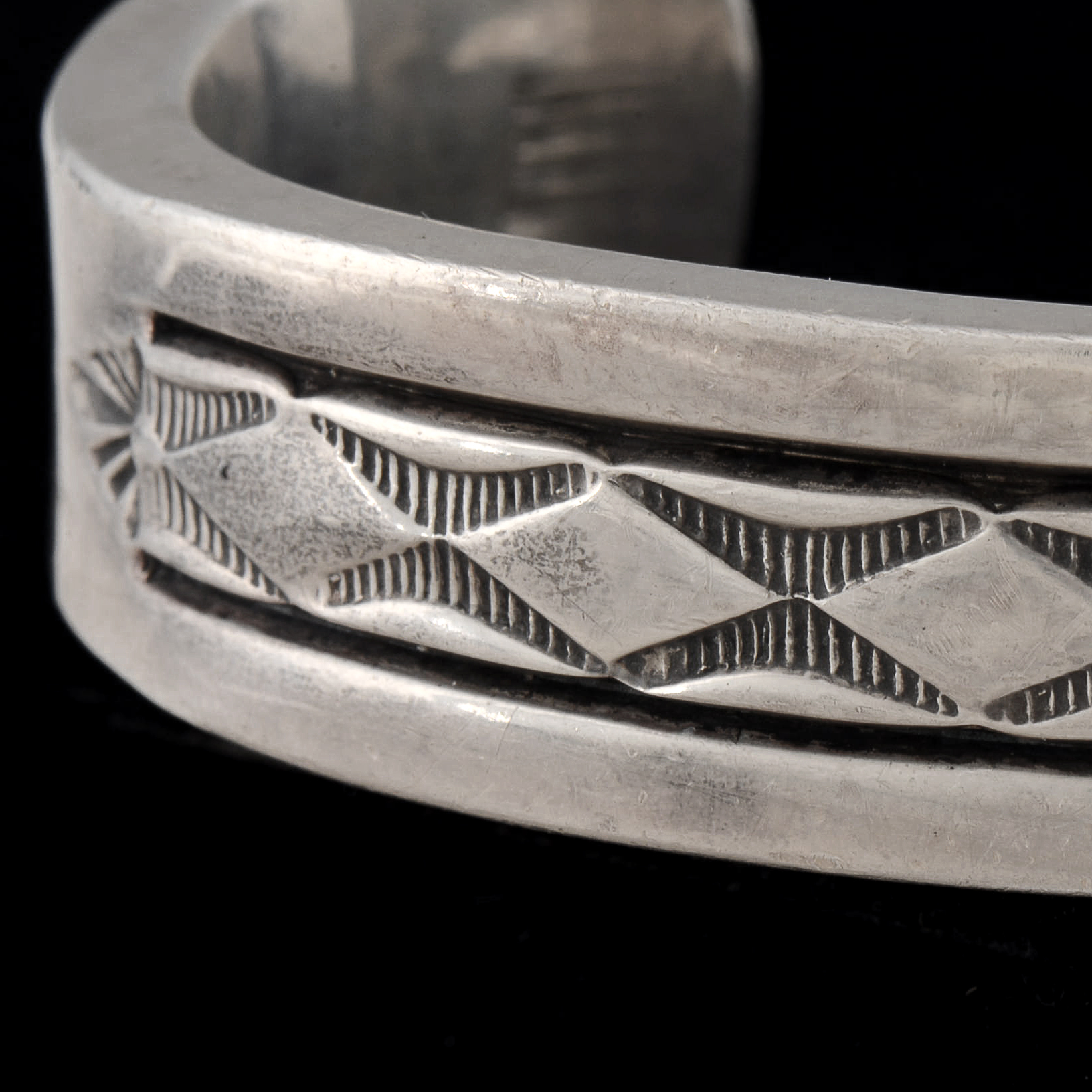 Southwestern Heavy Sterling Silver Cuff Bracelet