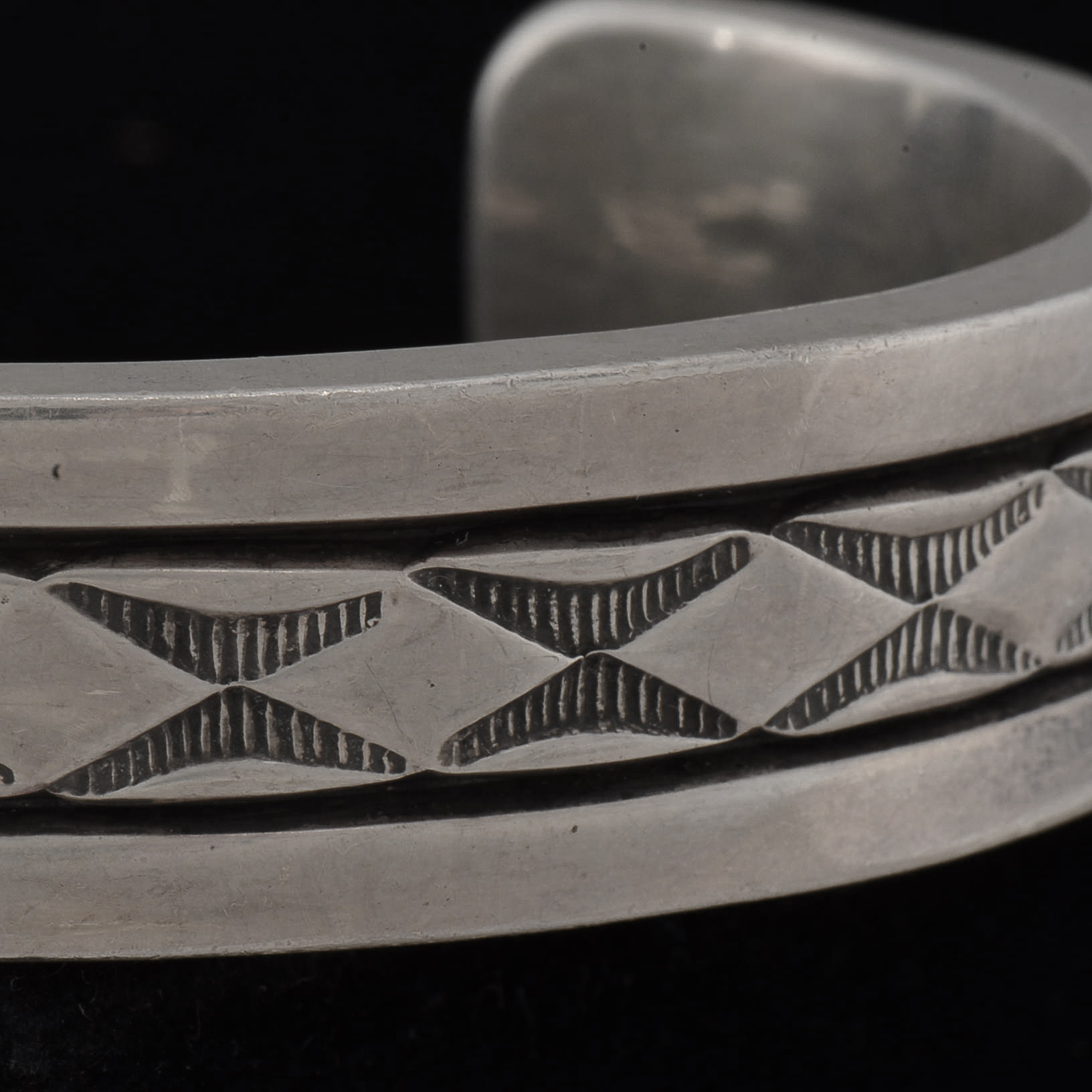 Southwestern Heavy Sterling Silver Cuff Bracelet