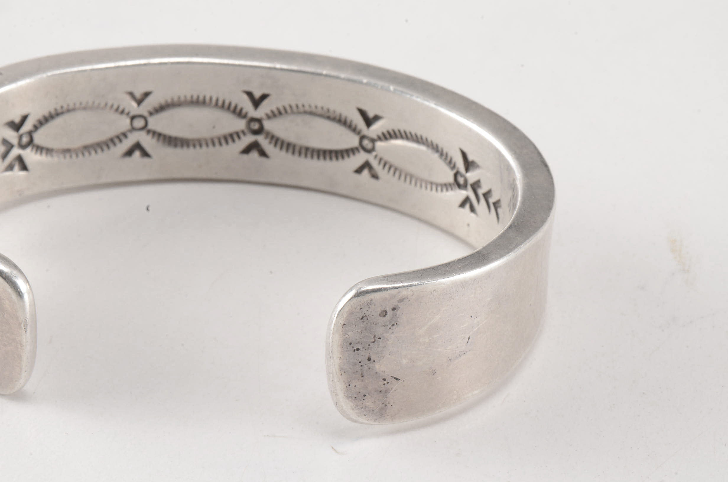 Southwestern Heavy Sterling Silver Cuff Bracelet
