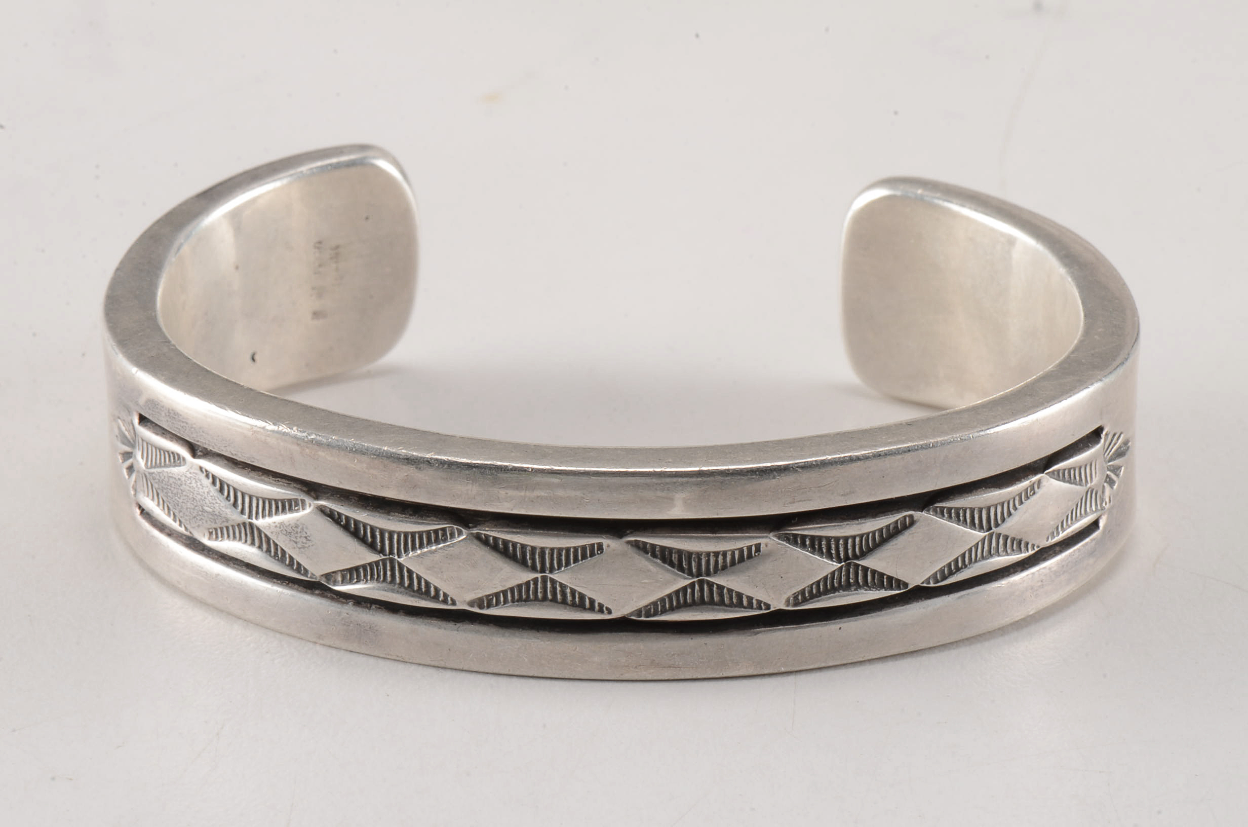 Southwestern Heavy Sterling Silver Cuff Bracelet