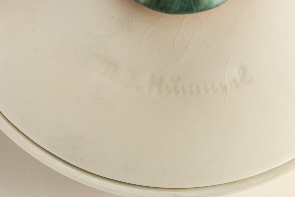 1960s Hummel Porcelain "Singing Lesson" Covered Candy Dish