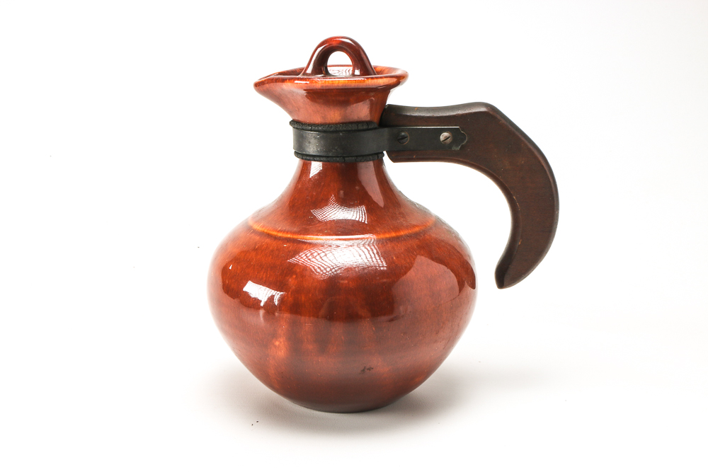 1947-54  California "Vernonware" Ceramic Jug in "Heritage Green"