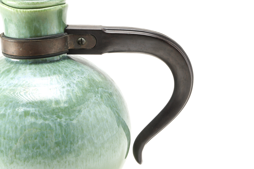 1947-54  California "Vernonware" Ceramic Jug in "Heritage Green"