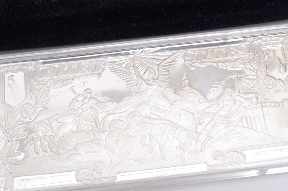 .999 Silver 500 Dollar Half Pound Bullion Bar