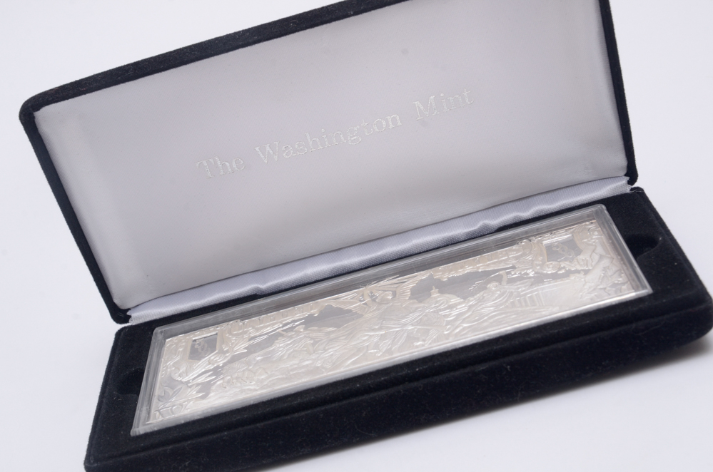 .999 Silver 500 Dollar Half Pound Bullion Bar