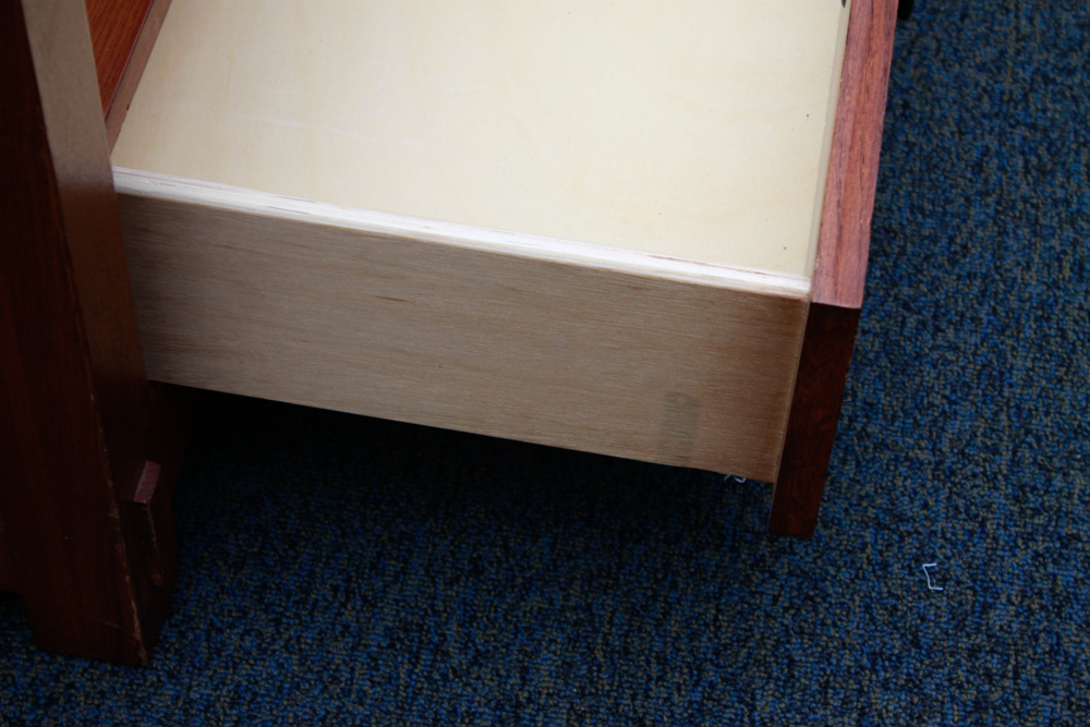 Mission Style Glass Top Coffee Table