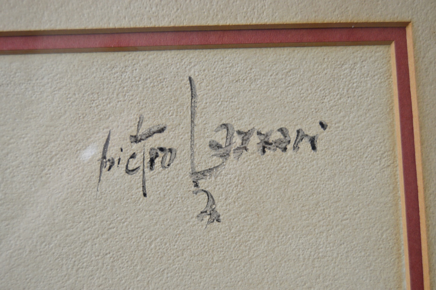 Original Signed Sumi Ink Painting on Paper of a Horse