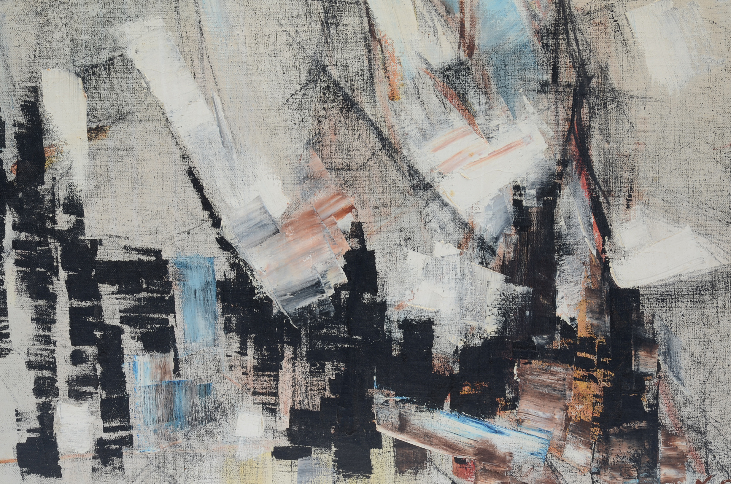 Nelsa Solano Gorga Original Abstract Oil on Canvas