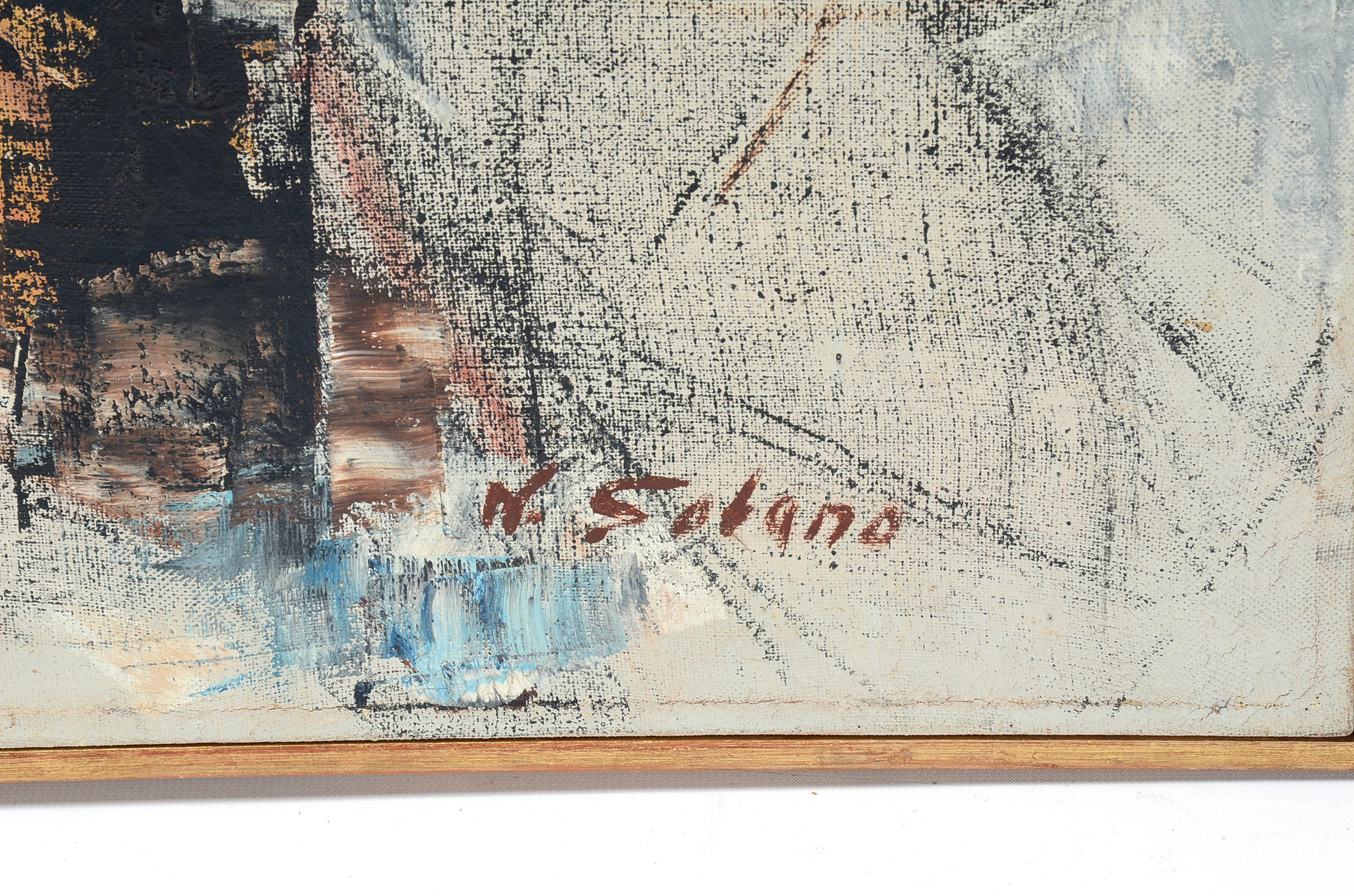 Nelsa Solano Gorga Original Abstract Oil on Canvas