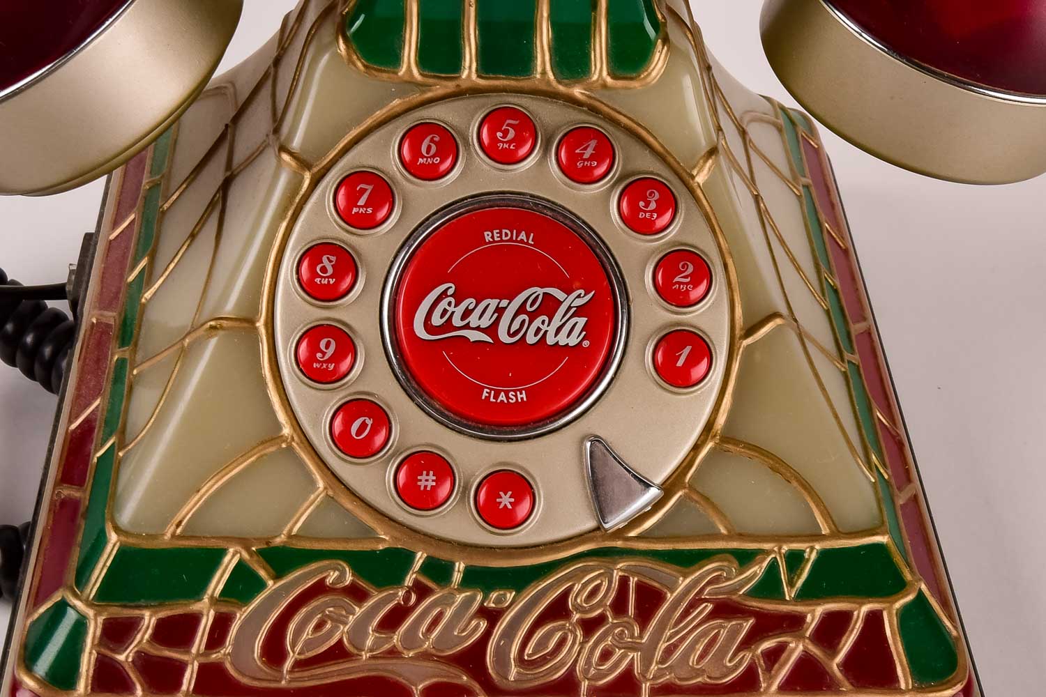 2001 Coca-Cola Stained Glass Look Phone